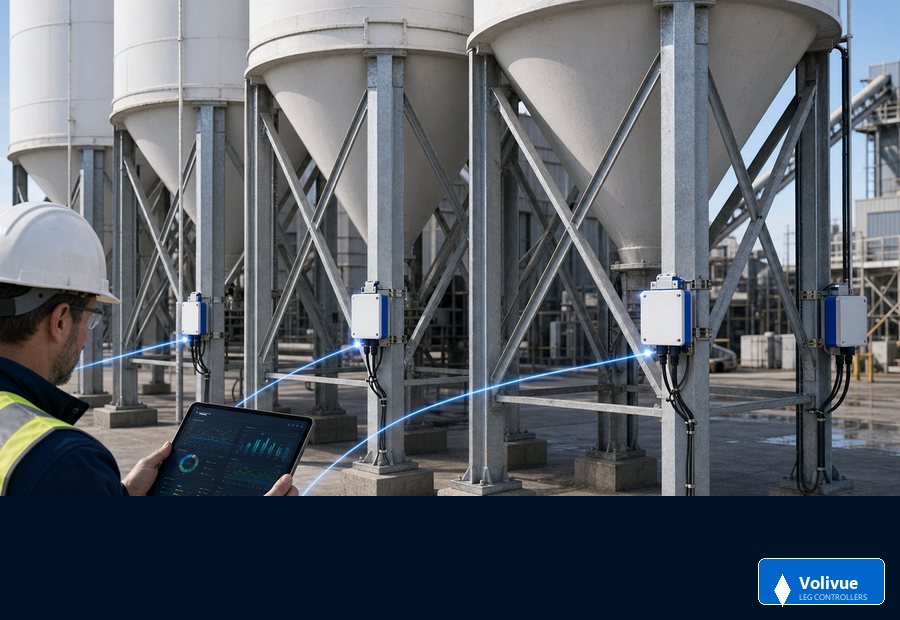 Volivue lower-leg mounted silo weighing controllers with direct 4G WiFi and RS485 communication