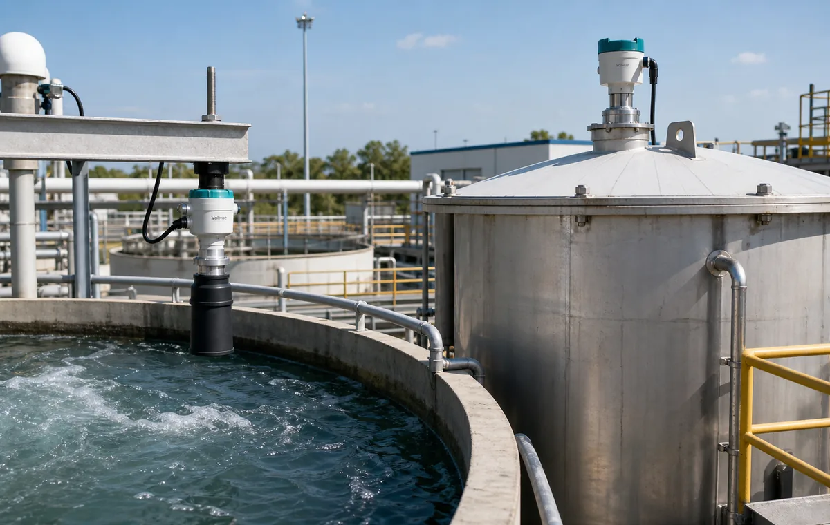 Liquid tank monitoring with Volivue ultrasonic and radar level instruments